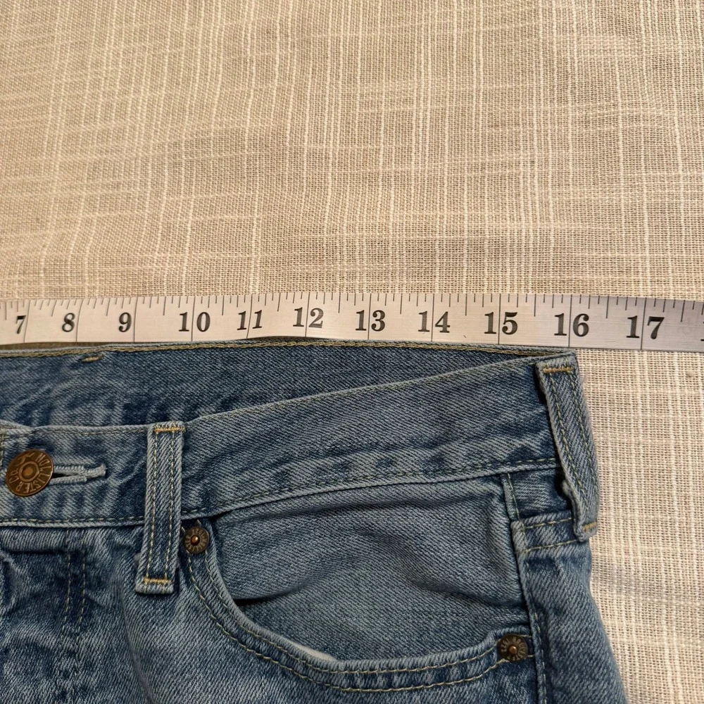 Hollister Mens Straight Leg Authentic Denim Jeans Medium Wash 30x30 Button Fly